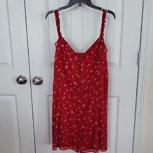 Abercrombie & Fitch Red Floral Dress